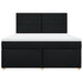 Pat box spring cu saltea, negru, 180x200 cm, catifea - WALTI WALTI