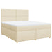 Pat continental cu saltea, crem, 180x200 cm, textil - WALTI WALTI
