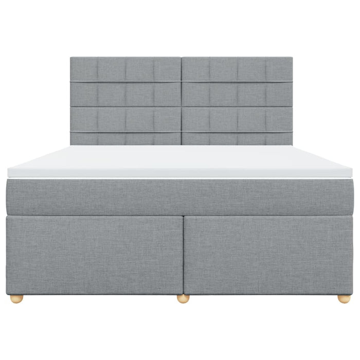 Pat continental, gri deschis, 180x200 cm, material textil - WALTI WALTI