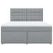 Pat continental, gri deschis, 180x200 cm, material textil - WALTI WALTI