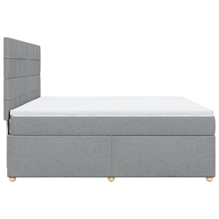 Pat continental, gri deschis, 180x200 cm, material textil - WALTI WALTI