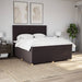 Pat continental cu saltea maro închis 180x200cm material textil - WALTI WALTI