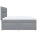 Pat continental, gri deschis, 180x200 cm, material textil - WALTI WALTI