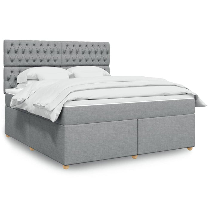 Pat continental, gri deschis, 180x200 cm, material textil - WALTI WALTI