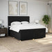 Pat box spring cu saltea, negru, 180x200 cm, catifea - WALTI WALTI