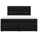 Pat box spring cu saltea, negru, 180x200 cm, catifea - WALTI WALTI