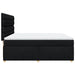 Pat box spring cu saltea, negru, 180x200 cm, catifea - WALTI WALTI