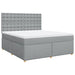 Pat continental, gri deschis, 180x200 cm, material textil - WALTI WALTI