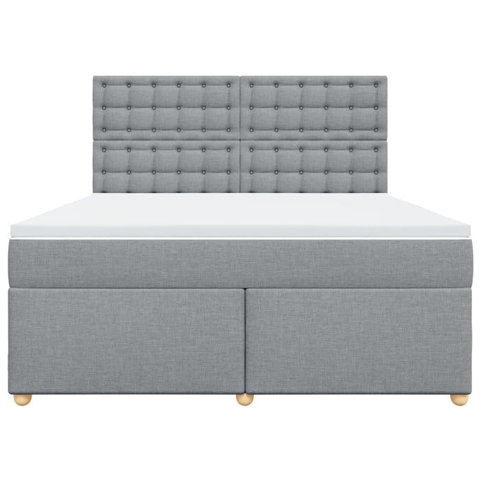 Pat continental, gri deschis, 180x200 cm, material textil - WALTI WALTI