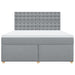 Pat continental, gri deschis, 180x200 cm, material textil - WALTI WALTI