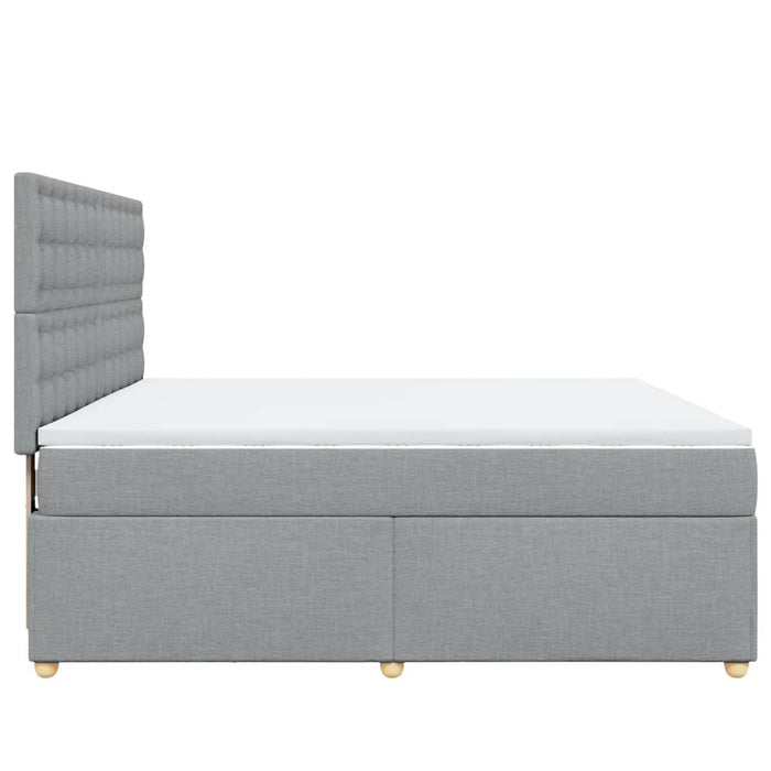 Pat continental, gri deschis, 180x200 cm, material textil - WALTI WALTI