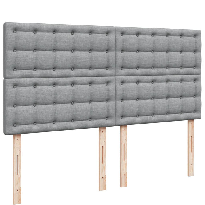Pat continental, gri deschis, 180x200 cm, material textil - WALTI WALTI