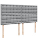 Pat continental, gri deschis, 180x200 cm, material textil - WALTI WALTI
