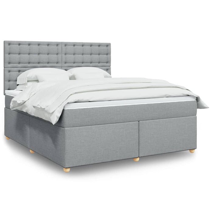 Pat continental, gri deschis, 180x200 cm, material textil - WALTI WALTI