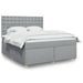 Pat continental, gri deschis, 180x200 cm, material textil - WALTI WALTI