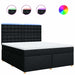 Pat box spring cu saltea, negru, 180x200 cm, catifea - WALTI WALTI