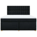 Pat box spring cu saltea, negru, 180x200 cm, catifea - WALTI WALTI