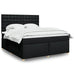 Pat box spring cu saltea, negru, 180x200 cm, catifea - WALTI WALTI