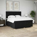Pat box spring cu saltea, negru, 200x200 cm, textil - WALTI WALTI