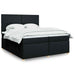Pat box spring cu saltea, negru, 200x200 cm, textil - WALTI WALTI