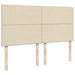 Pat box spring cu saltea, crem, 200x200 cm, textil - WALTI WALTI