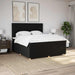 Pat box spring cu saltea, negru, 200x200 cm, textil - WALTI WALTI