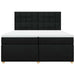 Pat box spring cu saltea, negru, 200x200 cm, textil - WALTI WALTI