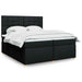Pat box spring cu saltea, negru, 200x200 cm, textil - WALTI WALTI
