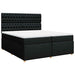 Pat box spring cu saltea, negru, 200x200 cm, textil - WALTI WALTI