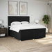 Pat box spring cu saltea, negru, 200x200 cm, textil - WALTI WALTI