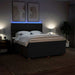 Pat box spring cu saltea, negru, 200x200 cm, textil - WALTI WALTI