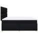 Pat box spring cu saltea, negru, 200x200 cm, textil - WALTI WALTI