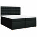 Pat box spring cu saltea, negru, 200x200 cm, textil - WALTI WALTI