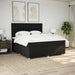 Pat box spring cu saltea, negru, 200x200 cm, textil - WALTI WALTI