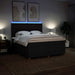 Pat box spring cu saltea, negru, 200x200 cm, textil - WALTI WALTI