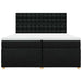 Pat box spring cu saltea, negru, 200x200 cm, textil - WALTI WALTI