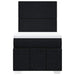 Pat box spring cu saltea, negru, 80x200 cm, textil - WALTI WALTI