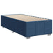 Pat box spring cu saltea, albastru, 80x200 cm, textil - WALTI WALTI