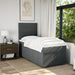 Pat box spring cu saltea, gri închis, 80x200 cm, textil - WALTI WALTI