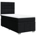 Pat box spring cu saltea, negru, 80x200 cm, textil - WALTI WALTI