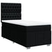 Pat box spring cu saltea, negru, 80x200 cm, textil - WALTI WALTI