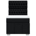Pat box spring cu saltea, negru, 80x200 cm, textil - WALTI WALTI