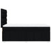 Pat box spring cu saltea, negru, 80x200 cm, textil - WALTI WALTI
