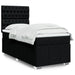 Pat box spring cu saltea, negru, 80x200 cm, textil - WALTI WALTI