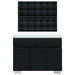 Pat box spring cu saltea, negru, 80x200 cm, textil - WALTI WALTI