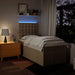 Pat box spring cu saltea, crem, 80x200 cm, textil - WALTI WALTI