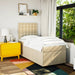 Pat box spring cu saltea, crem, 80x200 cm, textil - WALTI WALTI