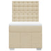Pat box spring cu saltea, crem, 80x200 cm, textil - WALTI WALTI