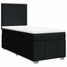 Pat box spring cu saltea, negru, 90x190 cm, textil - WALTI WALTI