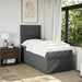 Pat box spring cu saltea, gri închis, 90x190 cm, textil - WALTI WALTI
